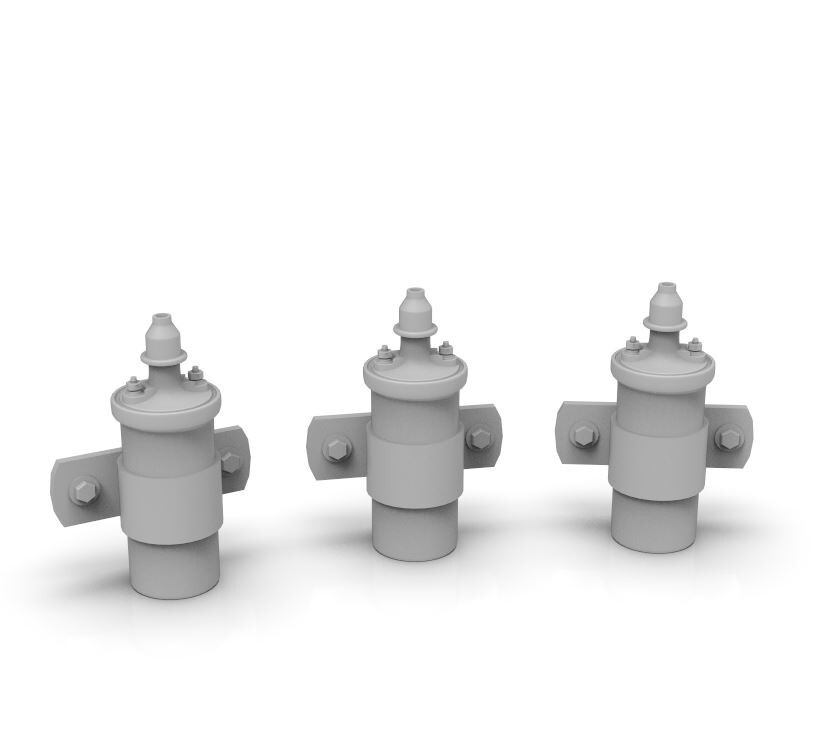 1:25 3d Standard coil set of (6) with Bracket