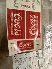 Vintage amt COORS Fruehauf 40′ REEFER 1/25 Scale Kit Featuring 5203
