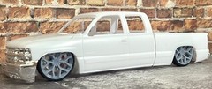 1/24 Resin: 26 Scale-Inch “Chevy Silverado Snowflake” Model Car Wheels/Tires