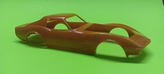 1970 Corvette LT-1 ZR-1 Amt 1/25 Body Glass Windshield Hood Tail Lights Bumpers