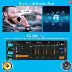 Single Din Car Radio, Touchscreen Car Stereo for Wireless and Wired Apple