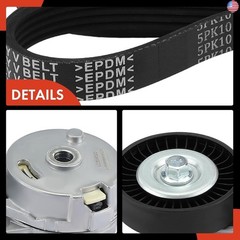 A-Premium Engine Serpentine Belt Drive Kit Compatible with Chevrolet, Pontiac