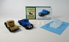New! SMC-678 1941-47 Chevy Pickup HO-1/87th Scale Clear Resin Kit (unfinished)