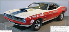 Sox & Martin Plymouth Barracuda NHRA Drag Decals 1/25th – 1/24th Scale Decals