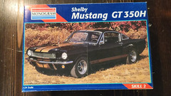 Vintage Monogram Shelby Mustang GT 350H 1:24 Scale Model Kit (2)