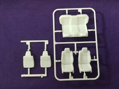 2021 Dodge Charger HELLCAT FRONT & REAR SEATS for 1:25 AMT Model Kit