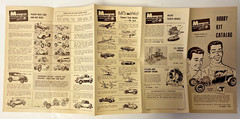 Monogram Model Hobby Kit Original 1960’s Plastic Model Kits Fold Out Catalog