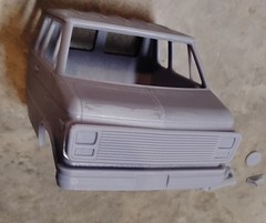 3d Printed 1/25 70’s-80’s Chevy Custom Van Chassis Cab Dually