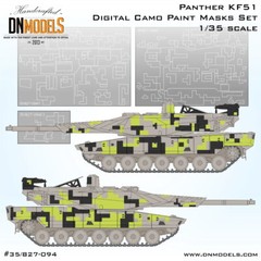 DN 1/35 Panther KF51 Digital Camouflage Paint Mask Set