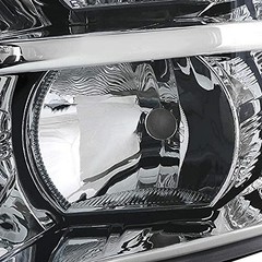 Black Housing Headlight Assembly compatible with 2007 2008 2009 2010 2011