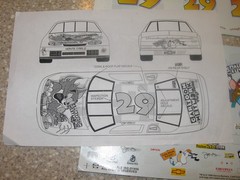 NASCAR DECAL #29 CARTOON NETWORK 1997 MONTE CARLO JEFF GREEN SLIXX 1/24