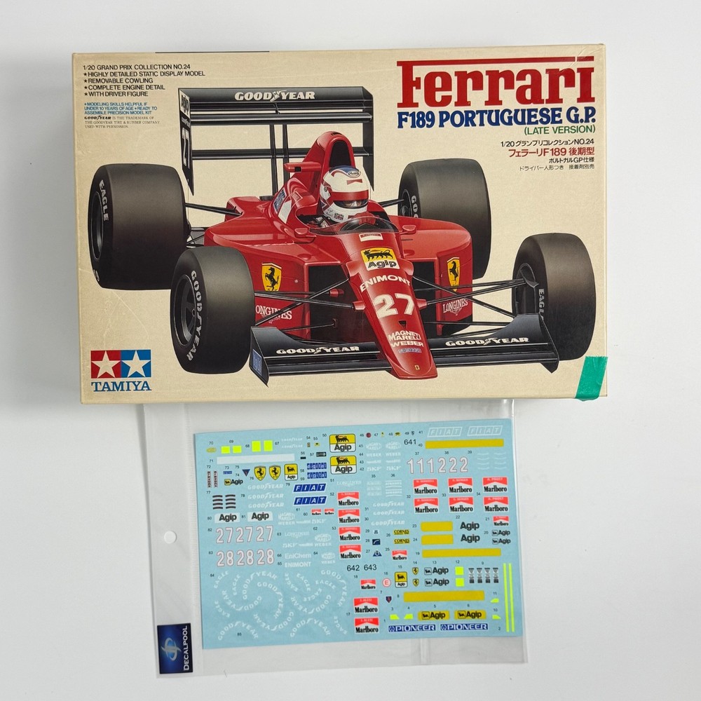 TAMIYA 1/20 FERRARI F189 LATE VERSION Item20024 with NEW DECALS7