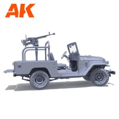 Ak Interactive 1/35 FJ43 Toyota LAND CRUISER w/ GUN Plastic Model Kit #AK35002