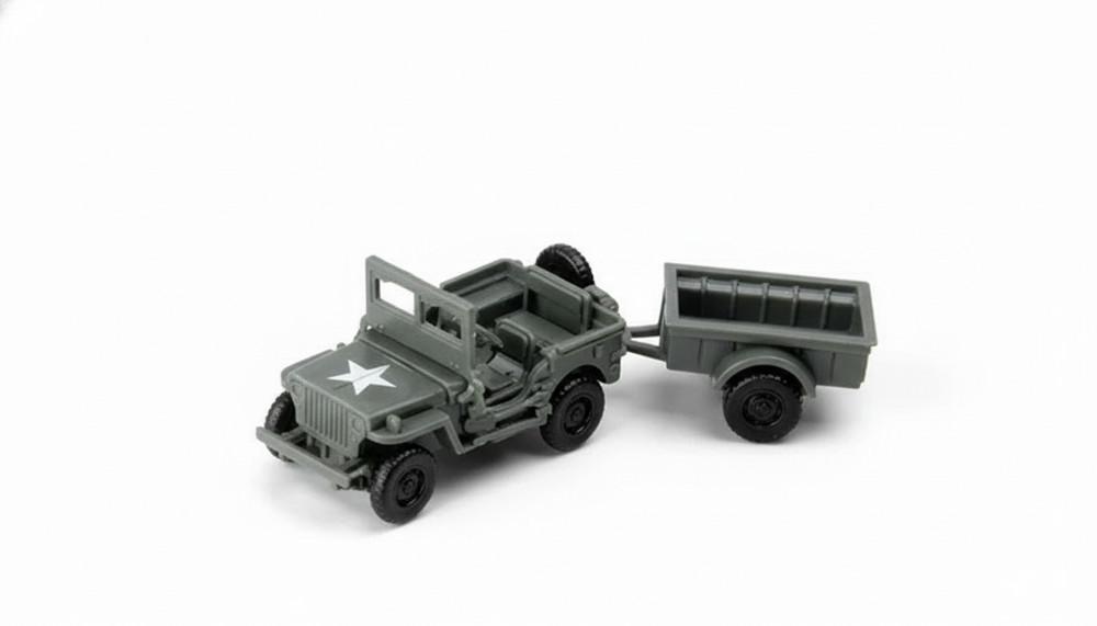 1/72 Military Vehicle Model Kit Plastic Assembly Tank Truck Toy Set