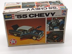 Vintage Revell 55 Chevy Model Kit 1/25 Scale H-1374 Open Box Never Used
