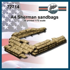 FC Model Trend 1/72 M4 Sherman Sandbags Armour