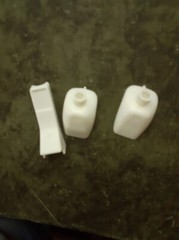 BUCKET SEATS & Console from AMT Custom 1949 Merc 1/25 Model Car Parts