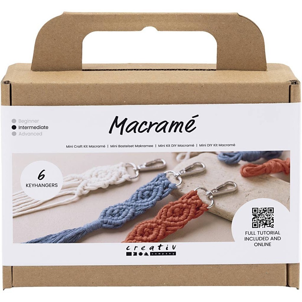 Creativ Mini Craft Kit Macramé – Key Rings (1 Pack)