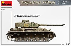 MiniArt 35305 1/35 Pz.Kpfw.IV Ausf. H Vomag. Mid Prod. (July 1943) Interior Kit