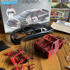 Built Model Car, 1991 Monogram Stock Car STARTED, INCOMPLETE, MODIFIED