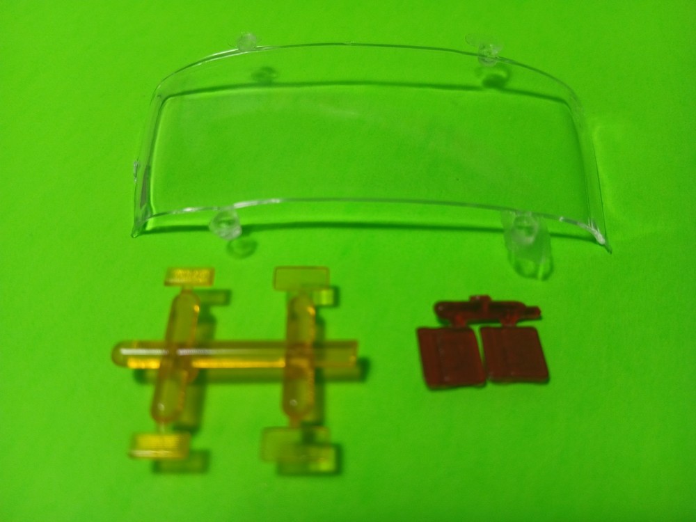Glass Windshield Taillight 1975 Chevy Van Aquarod Race Team 1/25 AMT Yellow Mark