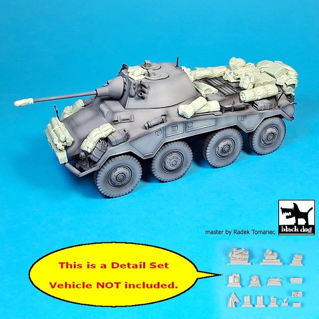 Black Dog 1/35 Stowage & Accessories for Sd.Kfz.234/2 Puma WWII (Italeri) T35266