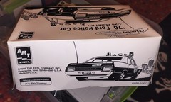 AMT Ertl ’70 Ford Police Car 1:25 Unassembled Model box only, Vintage 1995 6499
