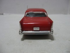 Monogram Red/Black 1957 Chevy Hardtop 1/24 Scale Built Model Kit #2225