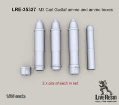 Live Resin 1/35 LRE-35327 Carl Gustaf Ammo and Ammo Boxes