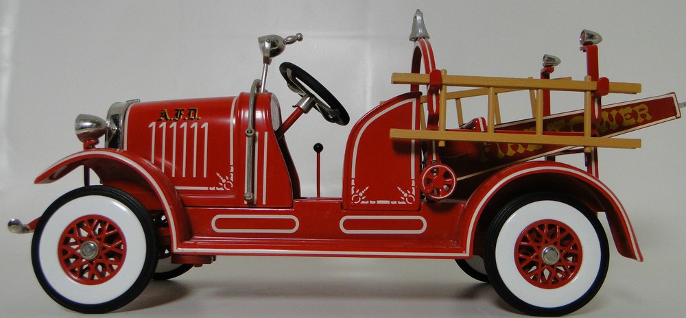 Fire Engine Truck Ford Built 1 Metal Model Vintage 1930 T 24 Pickup Car 16 A 25