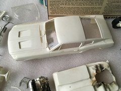 Vtg AMT 68 Ford Mustang GT 1/25 Model Car Kit Customizing 6168-200 Partial Built