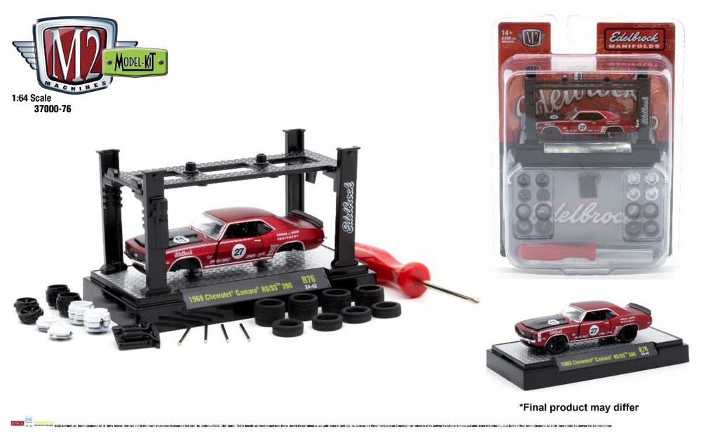 M2 Machines 1969 Chevrolet Camaro SS/RS 396 – 1:64 Scale Diecast Model Kit (R76)