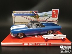 AMT1362 Coke 1968 Chevy El Camino SS With Soap Box Derby 1:25 Plastic Model Kit