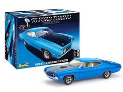 LEVEL 4 MODEL KIT 1970 FORD TORINO COBRA 1/25 SCALE MODEL CAR BY REVELL 14534