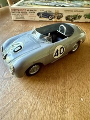 Vintage Revell Motorized Competition Porsche 1/24 Built Model Kit with Box