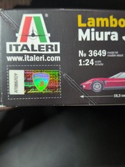 Italeri 3649 Model Plastic to Assemble Car Lamborghini Miura Jota Svj- Model Kit