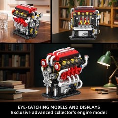 V8 Engine Building Kit Model Mini Car Run Model Kit for Sale