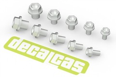 Decalcas Detail-Up Lightweight Hexagon Flange Bolts in 5 Sizes # DCL-PAR155