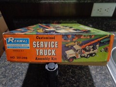 VINTAGE RENWAL 1/32 CUSTOMIZED SERVICE TRUCK WRECKER CRANE ROTATOR USED KIT