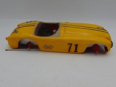 Vintage Model Car Wood 5 ” Long Built 1960’s Road Racer Roadster For Parts