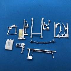 33 Willys Gasser Drop Straight Axle Suspension Front Frame 1:25 LBR Model Parts