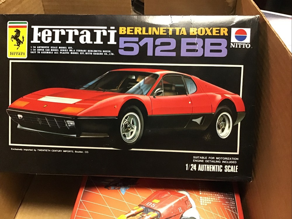 nitto Car model kit Ferrari Berlinetta Boxer 512 Bb Japan Bandai