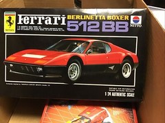 nitto Car model kit Ferrari Berlinetta Boxer 512 Bb Japan Bandai
