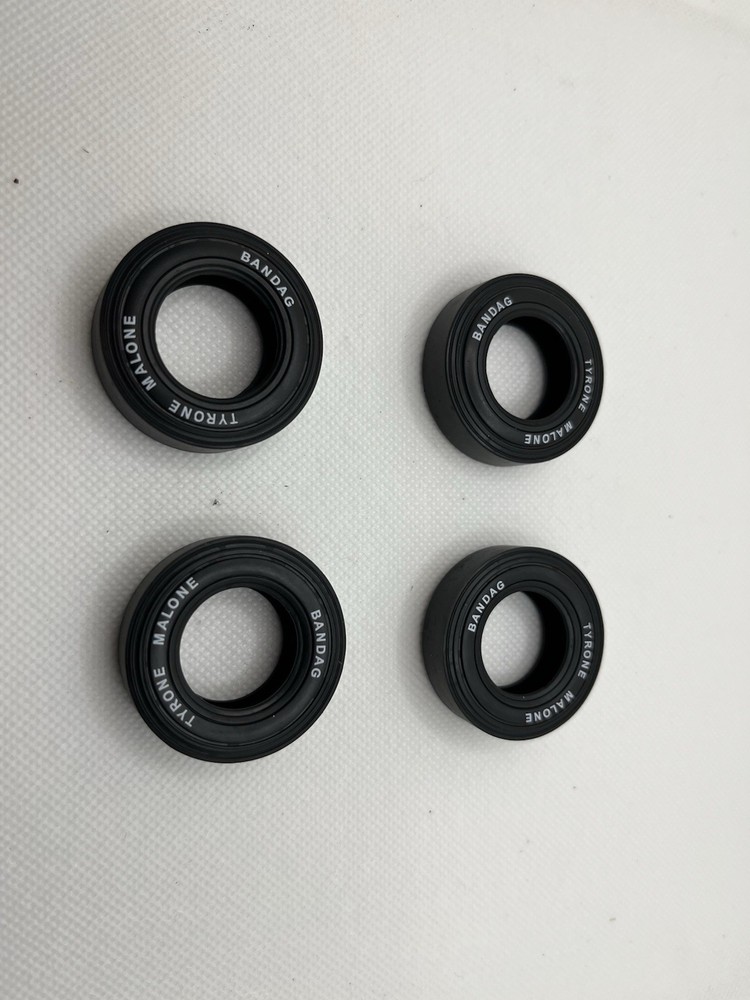 1/25 Scale Tyrone Malone Drag Slicks, Lot Of 4 AMT Model Kit Parts