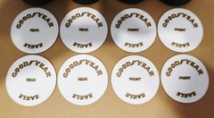 1/12 Beemax Platz Lotus 99T Goodyear Eagle Tyre Tire Stencils Templates
