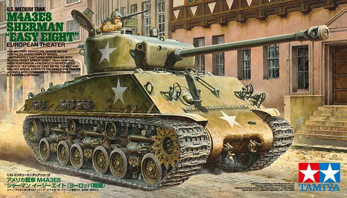 1/35 Tamiya US M4A3E8 Sherman Easy Eight #35346 Model Kit