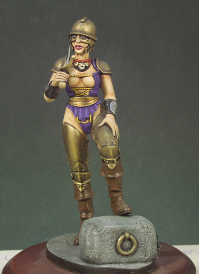 G007, GLADIATOR GIRL, Andrea Miniatures, 1:22, 80mm Metal Miniature, Brand NEW