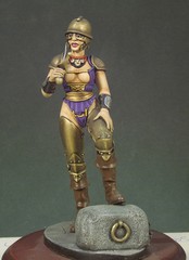 G007, GLADIATOR GIRL, Andrea Miniatures, 1:22, 80mm Metal Miniature, Brand NEW