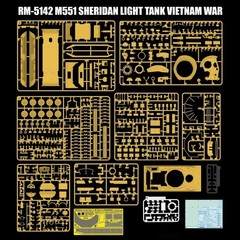 RYEFIELD MODEL RFM RM-5142 1:35 M551 Sheridan Light Tank Vietnam War
