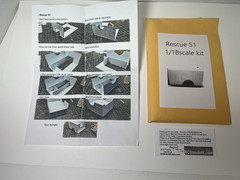 Rescue 51 utility truck body 1/18 scale Model KIT-Bed Only-New Sealed Package